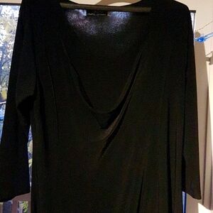 Sympli black draped top 14